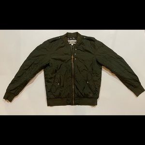 Diesel Co Bomber Military Green Jacket Mens Sz XXL Full Zip Urban Vintage Wear